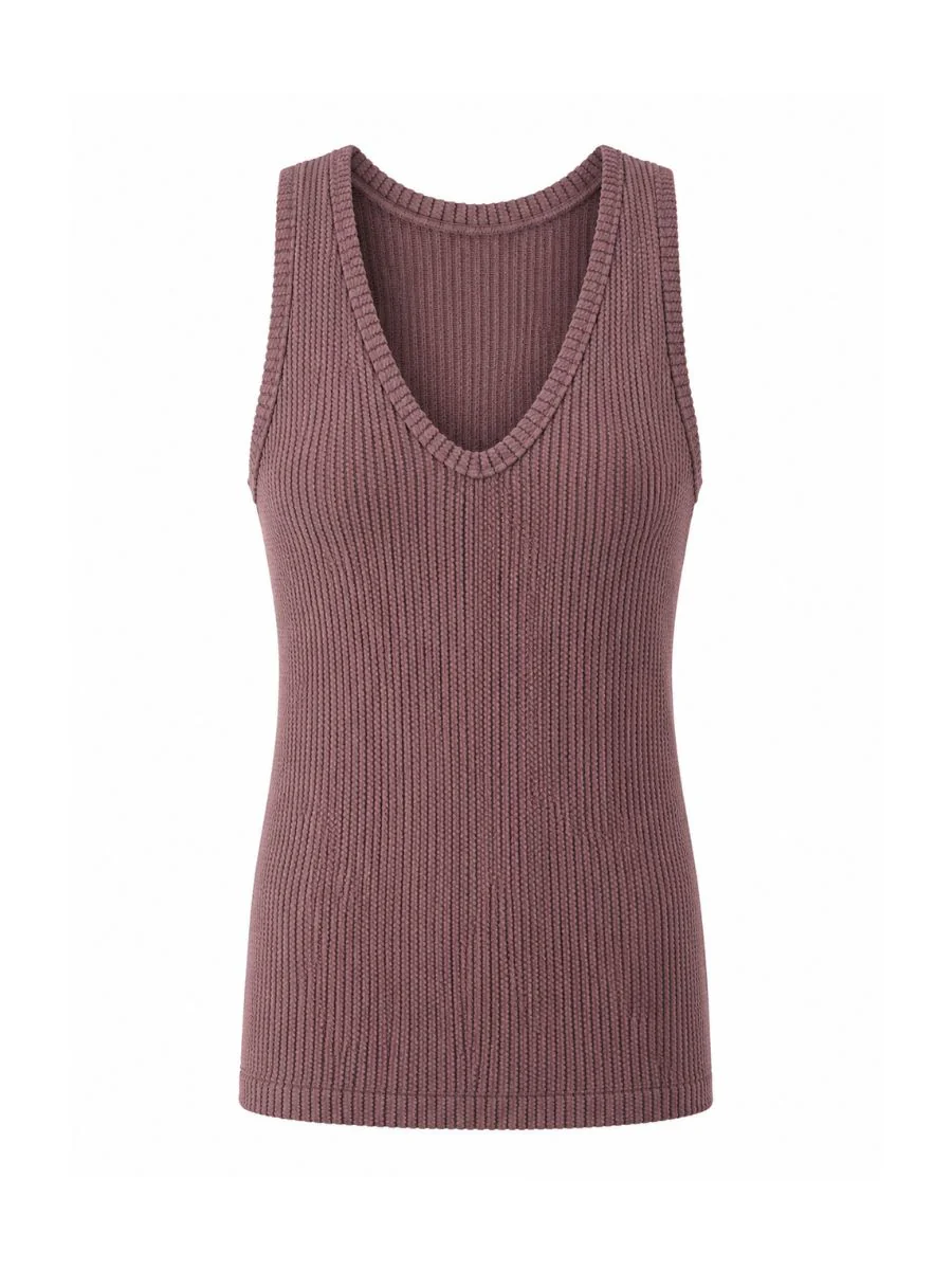 Bamboo Ribbed Tank Top - Image 2