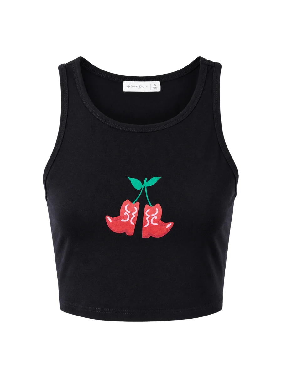 Cherry Boots Tank Top