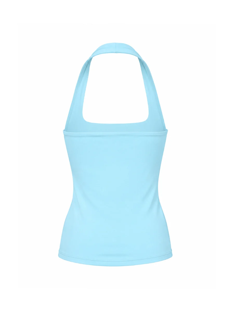 Second Skin Hailey Halter Short Sleeve Top - Image 2