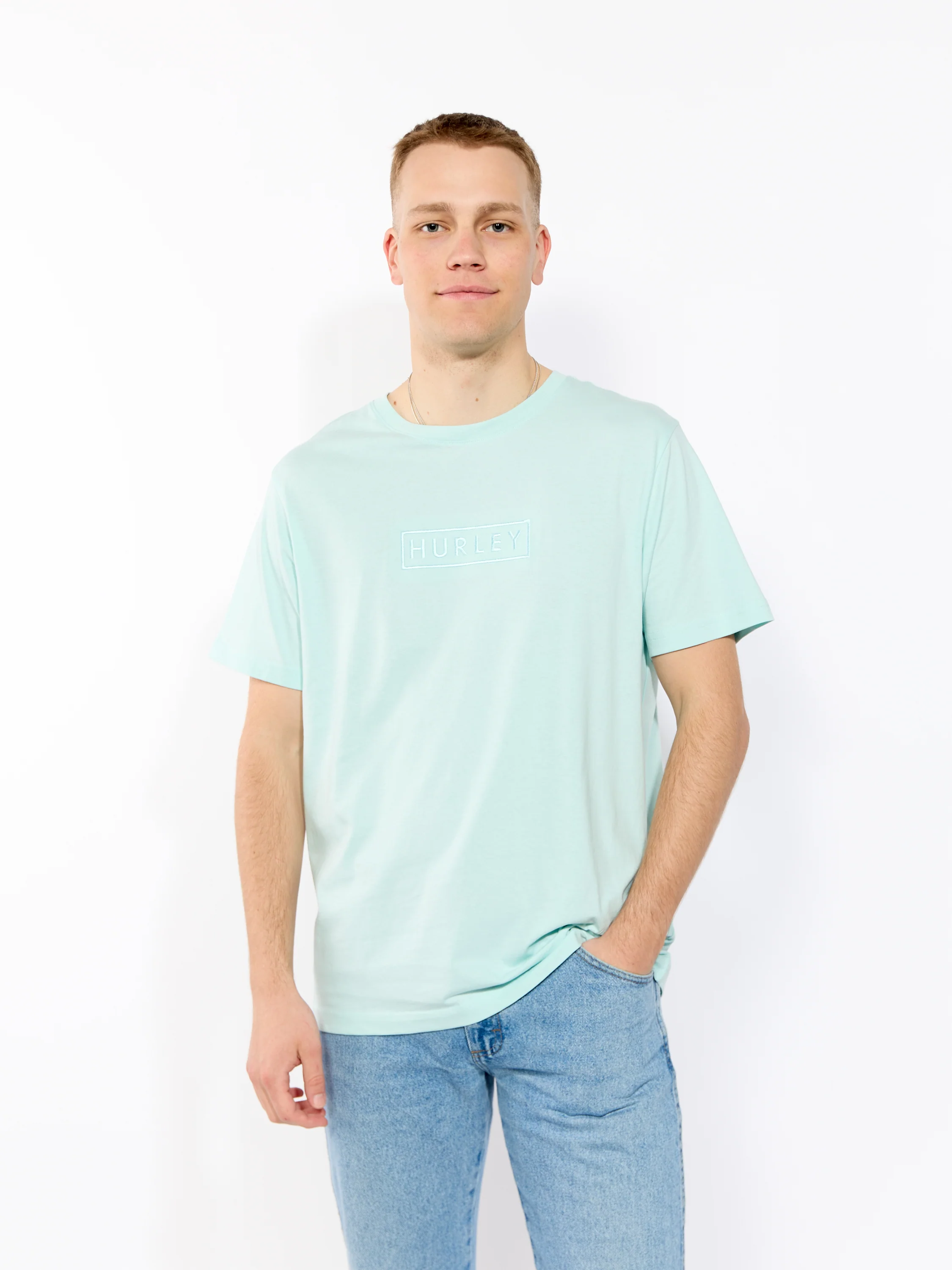 Hurley Boxed Logo Jersey Graphic Tee - Image 3