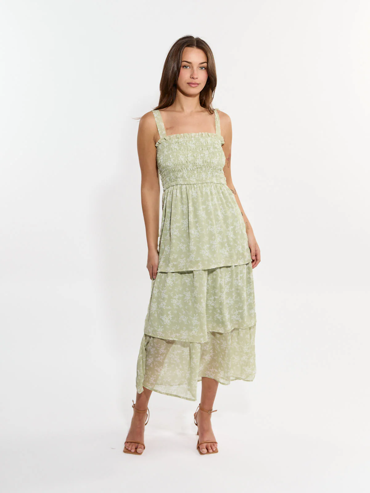 Julia Tiered Tie Strap Dress - Image 3
