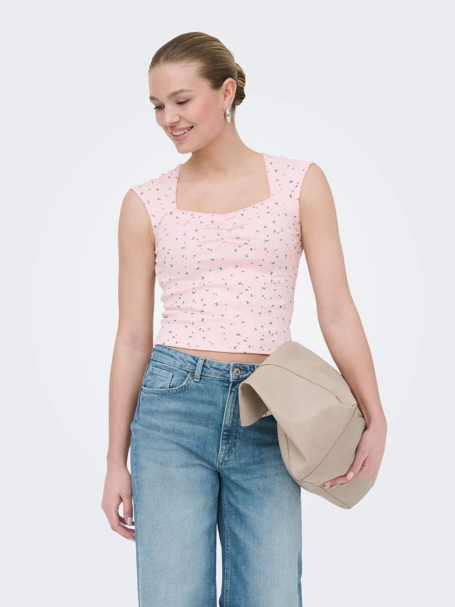 Only Fenja Short Sleeve Top - Image 2