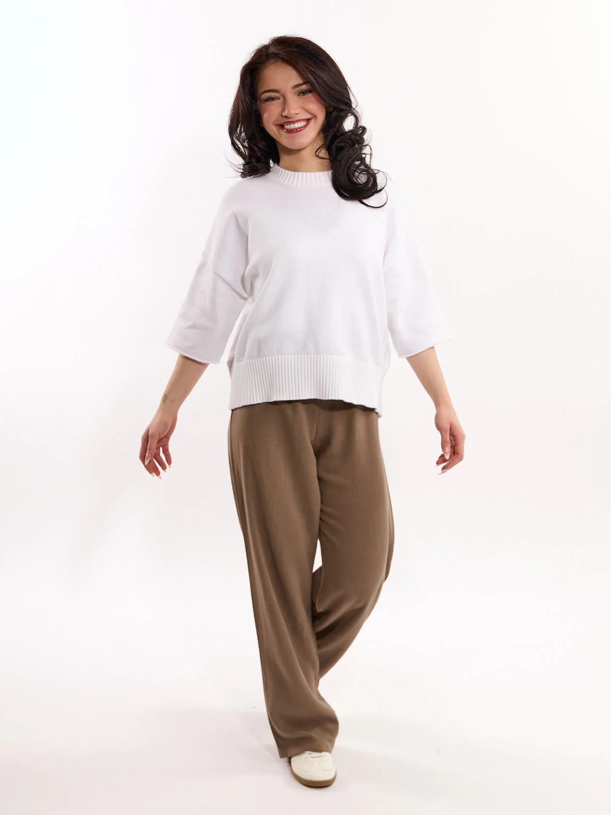 Palma Solid Short Sleeve Crew Top - Image 7