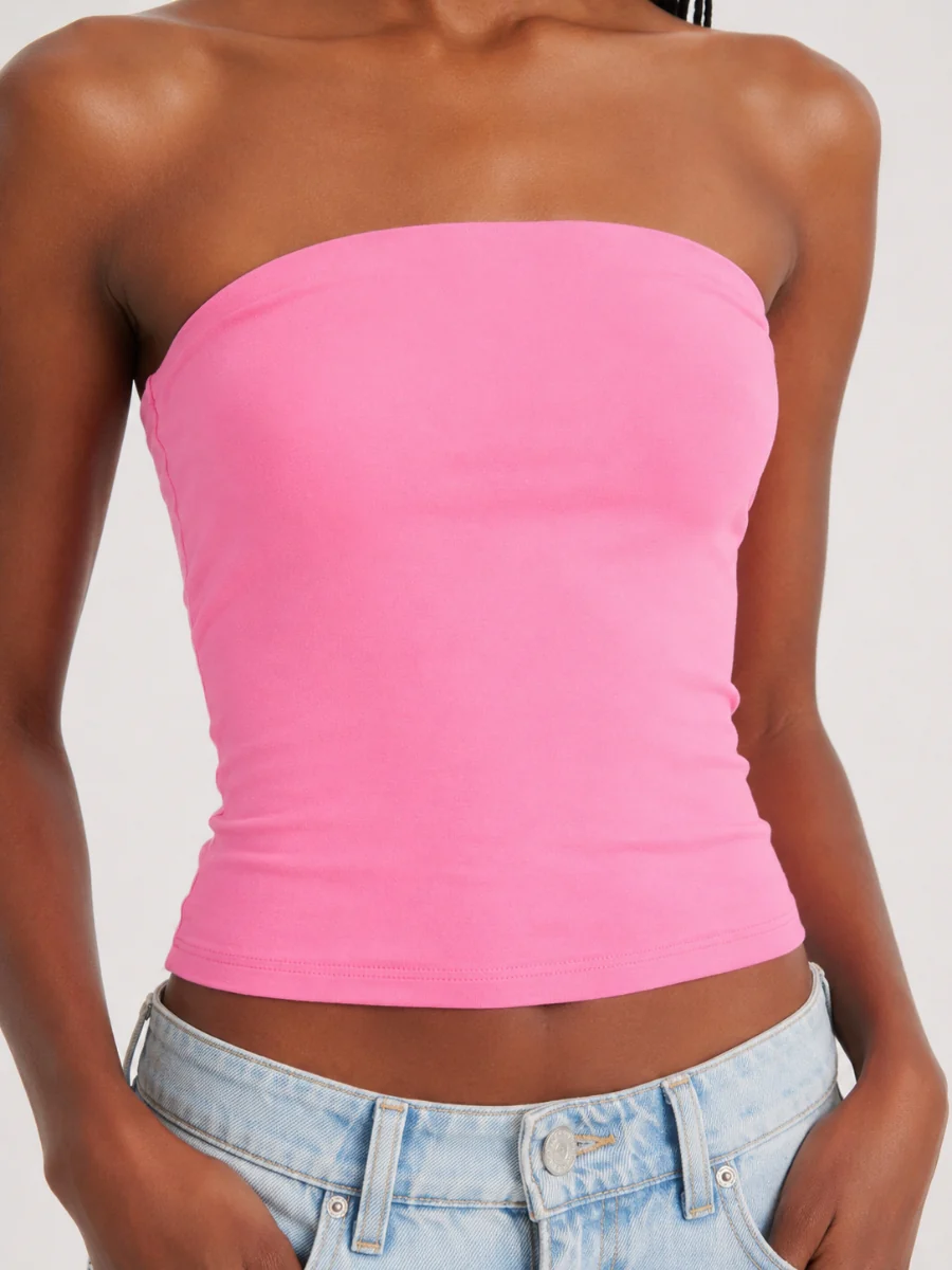 Second Skin Badia Strapless Cotton Tube Top - Image 2
